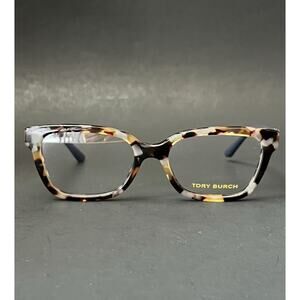 TORY BURCH TY2084 Porcini Tortoise Acetate Frame Brown & Blue 52 17 140 NEW